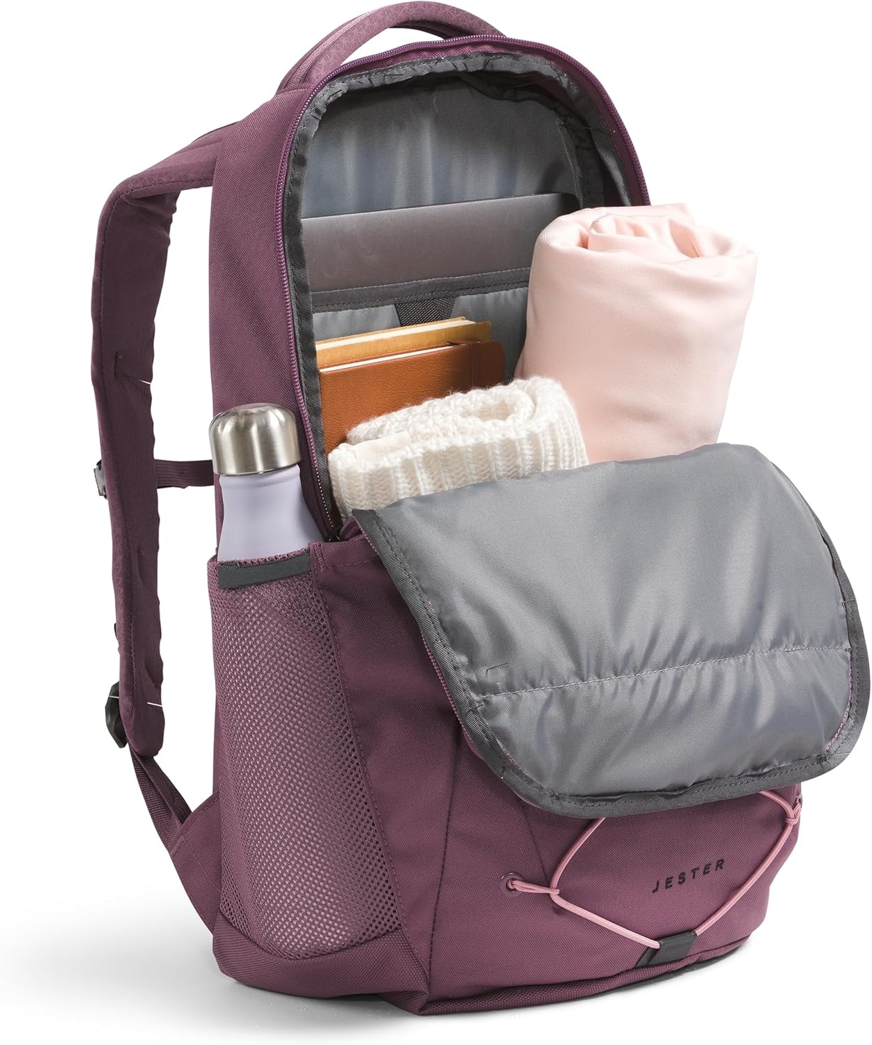 imageThe North Face Womens Jester Everyday Laptop Backpack Commuter Travel Bag Laptop Sleeve WaterRepellent Minimal Grey Dark HeatherMinimal GreyNPF One SizeMidnight MauveMauve