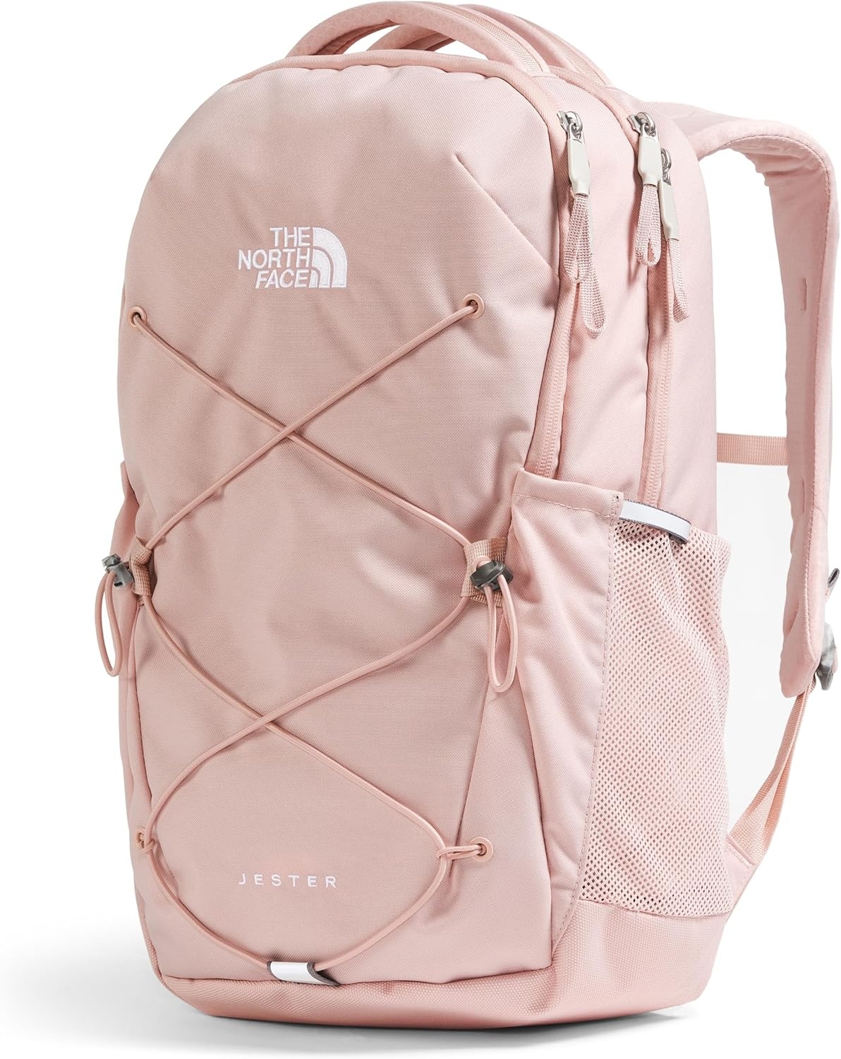 imageThe North Face Womens Jester Everyday Laptop Backpack Commuter Travel Bag Laptop Sleeve WaterRepellent Minimal Grey Dark HeatherMinimal GreyNPF One SizePink Moss