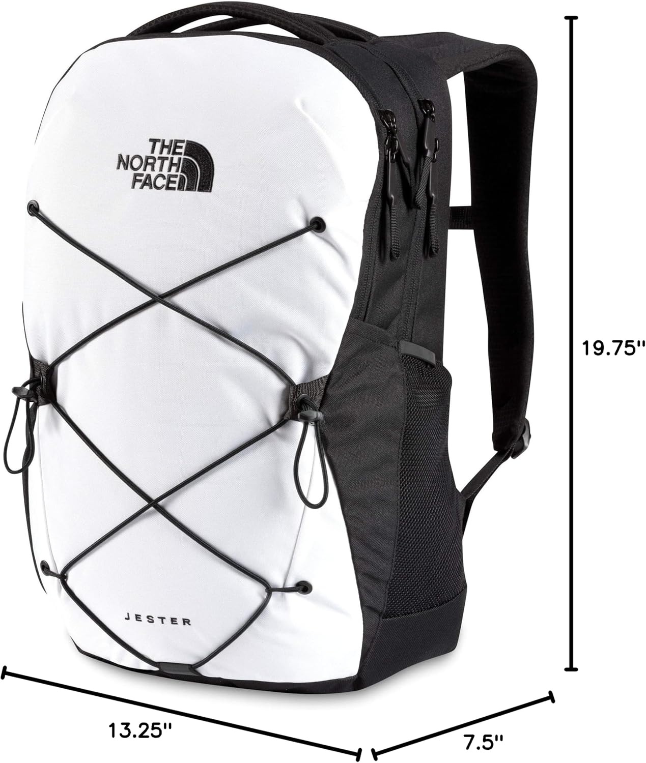 imageThe North Face Womens Jester Everyday Laptop Backpack Commuter Travel Bag Laptop Sleeve WaterRepellent Minimal Grey Dark HeatherMinimal GreyNPF One SizeTnf WhiteTnf Black