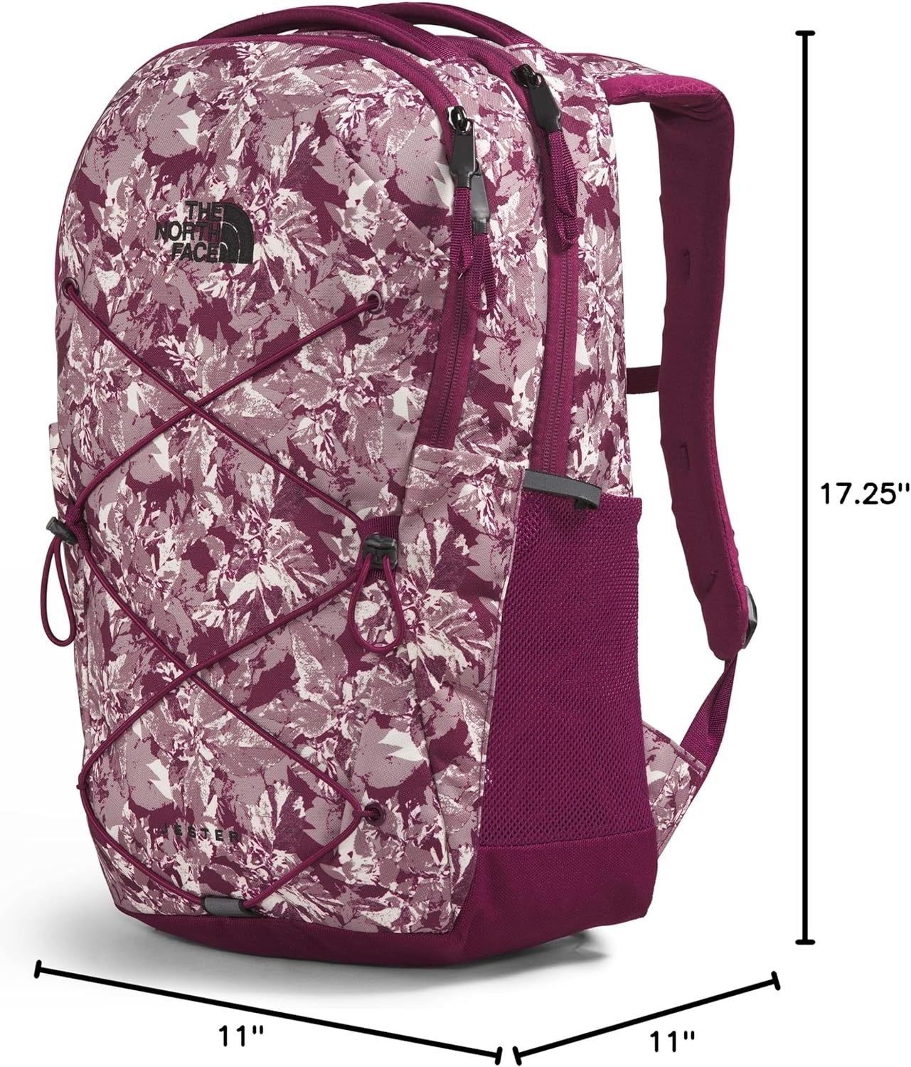 imageThe North Face Womens Jester Everyday Laptop Backpack Commuter Travel Bag Laptop Sleeve WaterRepellent Minimal Grey Dark HeatherMinimal GreyNPF One SizeBoysenberry Coleus Camo Print