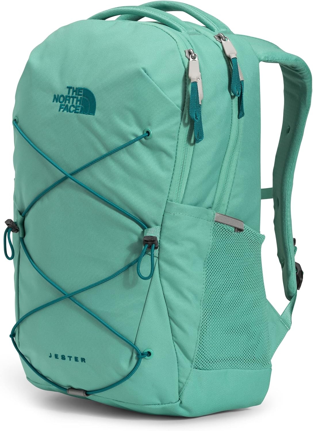imageThe North Face Womens Jester Everyday Laptop Backpack Commuter Travel Bag Laptop Sleeve WaterRepellent Minimal Grey Dark HeatherMinimal GreyNPF One SizeWasabiHarbor Blue