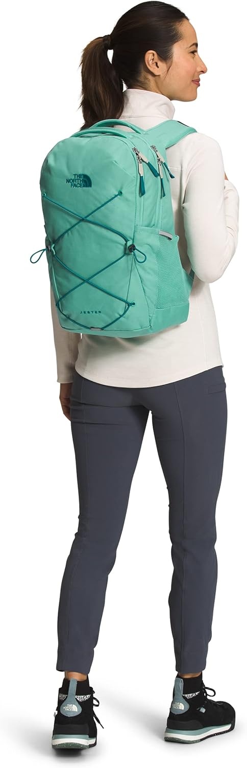 imageThe North Face Womens Jester Everyday Laptop Backpack Commuter Travel Bag Laptop Sleeve WaterRepellent Minimal Grey Dark HeatherMinimal GreyNPF One SizeWasabiHarbor Blue