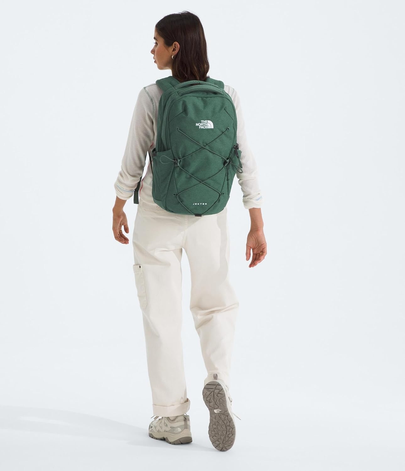 imageThe North Face Womens Jester Everyday Laptop Backpack Commuter Travel Bag Laptop Sleeve WaterRepellent Minimal Grey Dark HeatherMinimal GreyNPF One SizeDuck Green Dark Heather