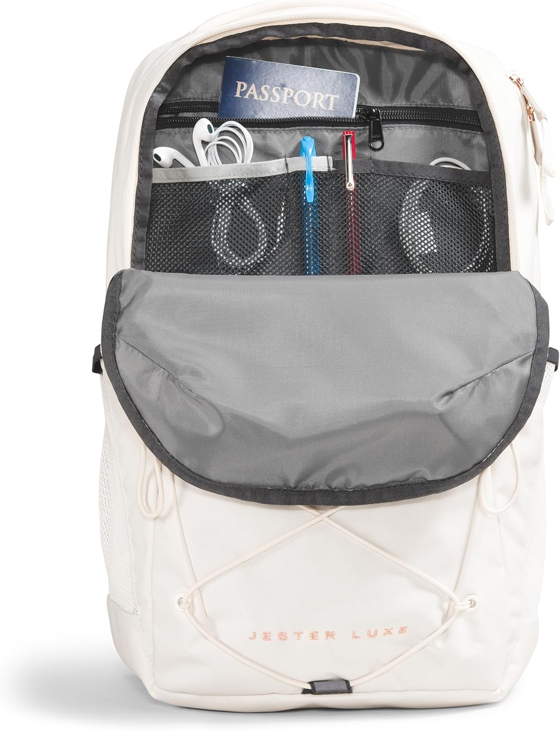 imageThe North Face Womens Jester Everyday Laptop Backpack Commuter Travel Bag Laptop Sleeve WaterRepellent Minimal Grey Dark HeatherMinimal GreyNPF One SizeGardenia WhiteBurnt Coral Metallic