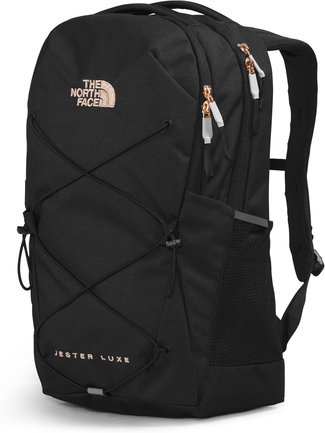 imageThe North Face Womens Jester Everyday Laptop Backpack Commuter Travel Bag Laptop Sleeve WaterRepellent Minimal Grey Dark HeatherMinimal GreyNPF One SizeTnf BlackBurnt Coral Metallic