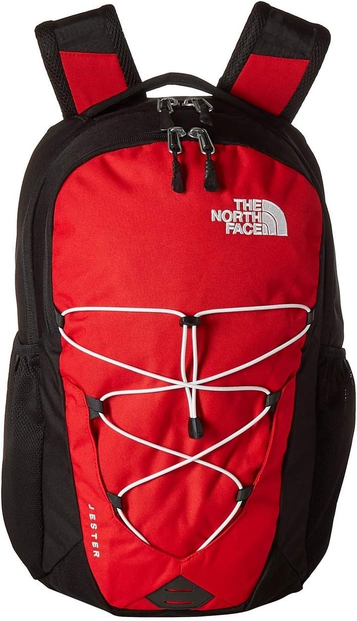 imageThe North Face Womens Jester Everyday Laptop Backpack Commuter Travel Bag Laptop Sleeve WaterRepellent Minimal Grey Dark HeatherMinimal GreyNPF One SizeTnf RedTnf Blacknpf