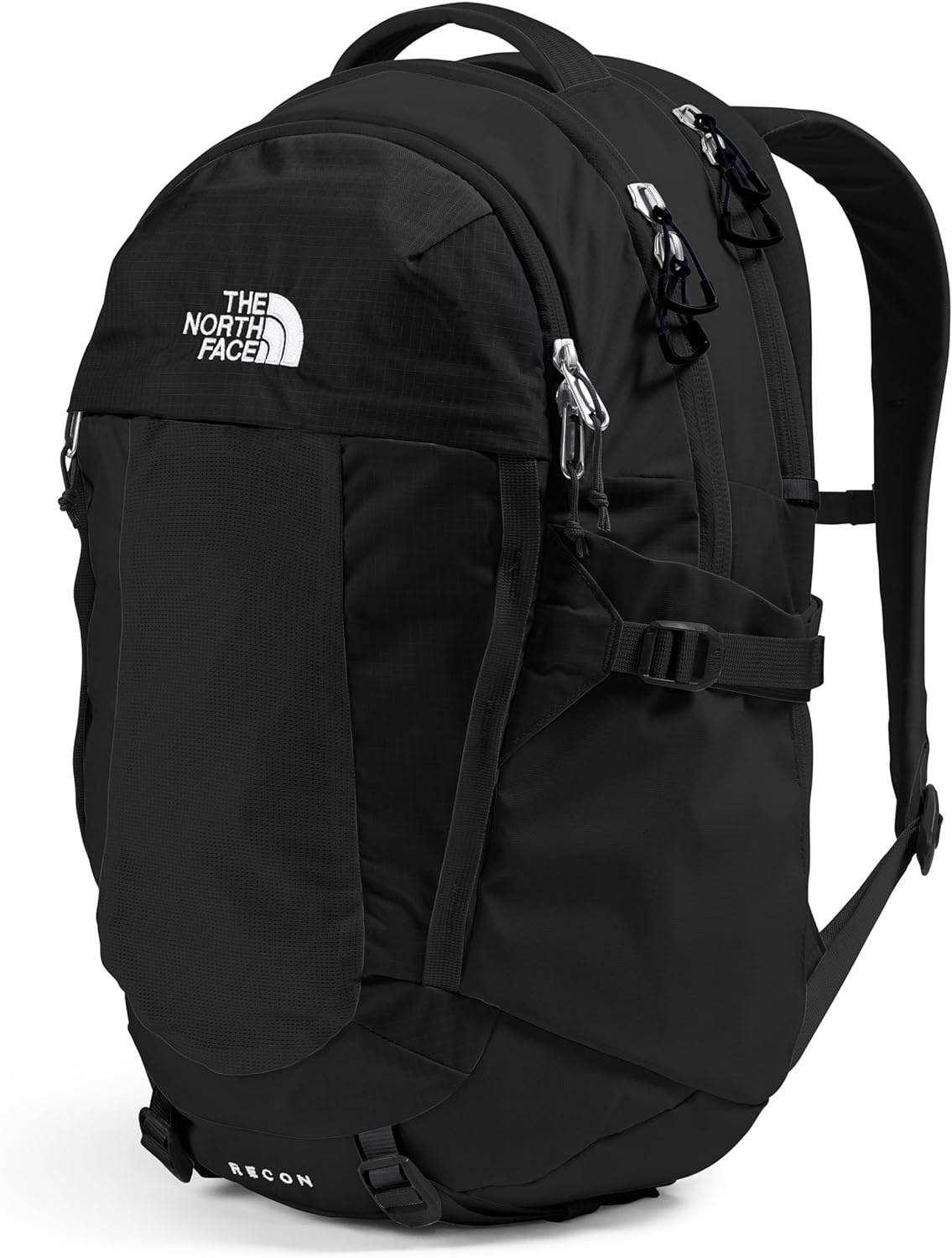 imageThe North Face Womens Recon Everyday Laptop Backpack Commuter Travel Bag 18 Laptop Sleeve WaterRepellent TNF White Metallic MlangeMid GreyNPF One SizeTnf BlackTnf Blacknpf