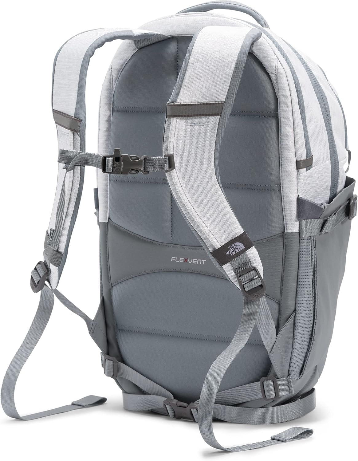 imageThe North Face Womens Recon Everyday Laptop Backpack Commuter Travel Bag 18 Laptop Sleeve WaterRepellent TNF White Metallic MlangeMid GreyNPF One SizeTnf White Metallic MlangeMid Grey