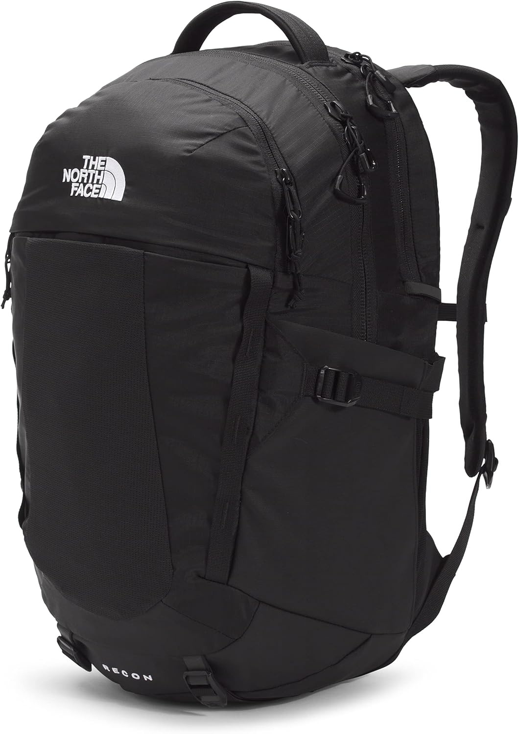 imageThe North Face Womens Recon Everyday Laptop Backpack Commuter Travel Bag 18 Laptop Sleeve WaterRepellent TNF White Metallic MlangeMid GreyNPF One SizeTNF BlackTNF Black