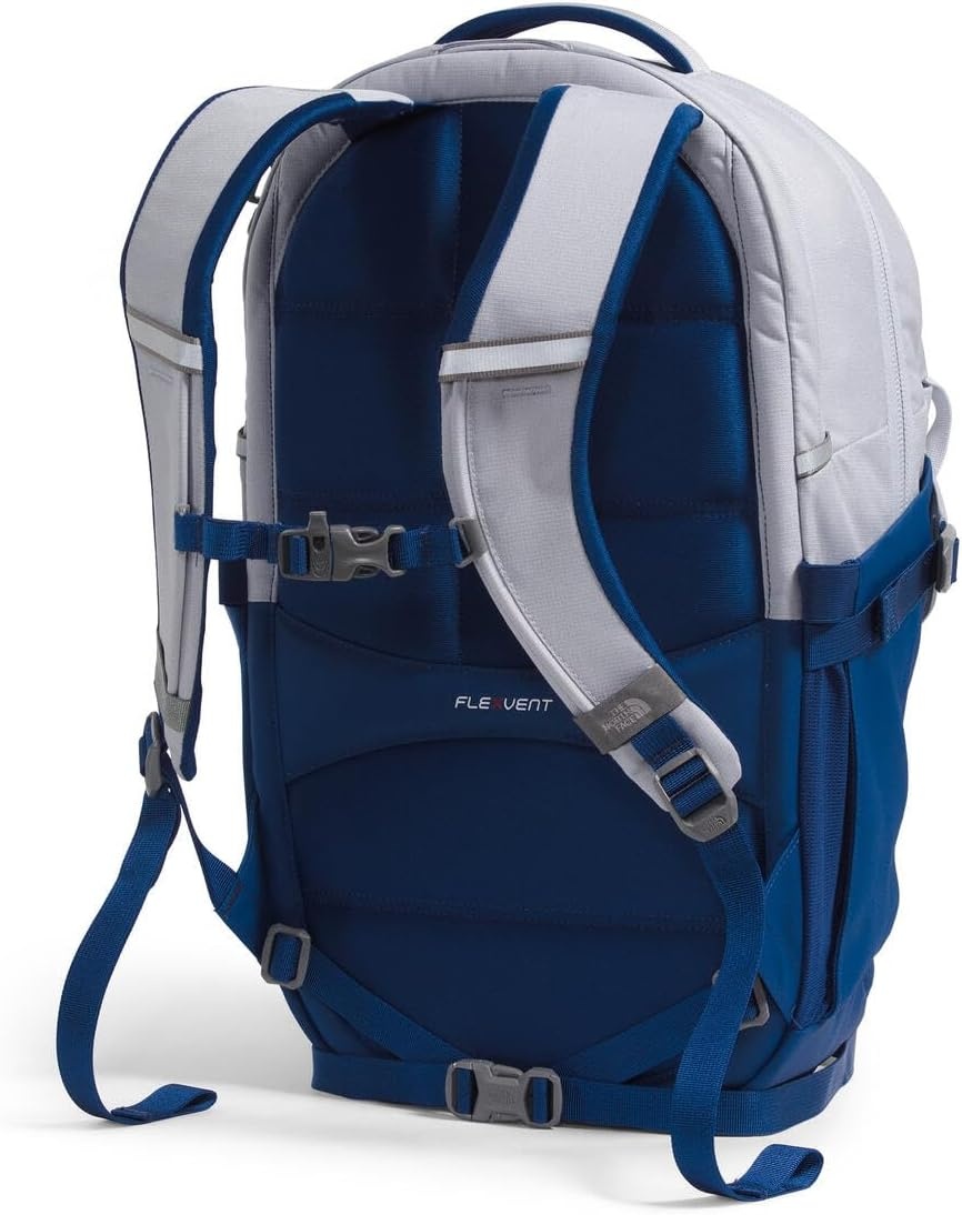 imageThe North Face Womens Recon Everyday Laptop Backpack Commuter Travel Bag 18 Laptop Sleeve WaterRepellent TNF White Metallic MlangeMid GreyNPF One SizeMystic Haze Dark HeatherEstate Blue