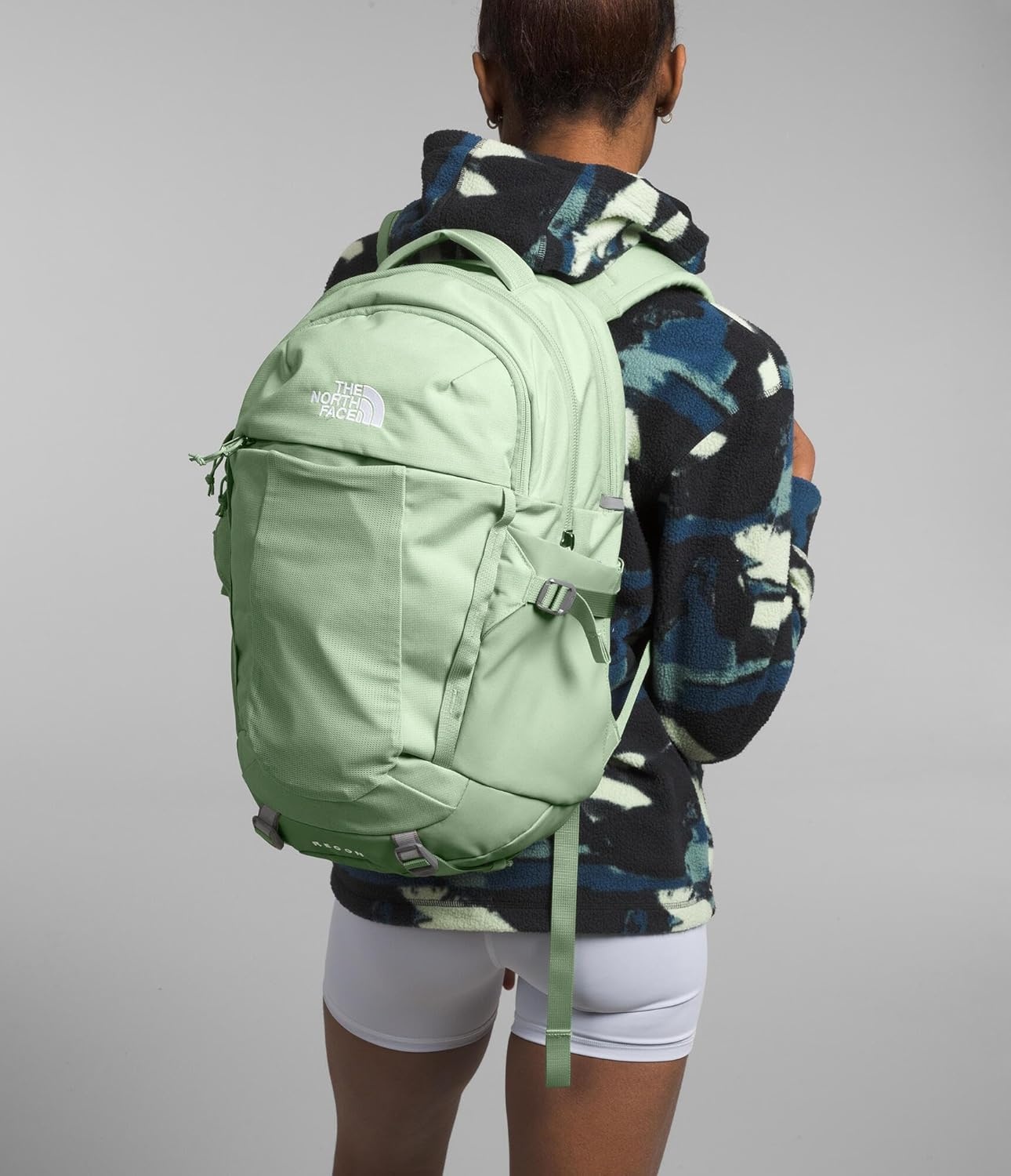 imageThe North Face Womens Recon Everyday Laptop Backpack Commuter Travel Bag 18 Laptop Sleeve WaterRepellent TNF White Metallic MlangeMid GreyNPF One SizeMisty Sage Dark HeatherMeld Greynpf