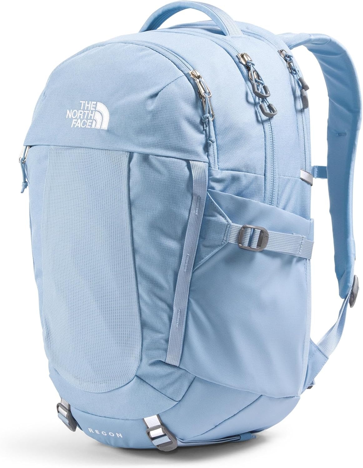 imageThe North Face Womens Recon Everyday Laptop Backpack Commuter Travel Bag 18 Laptop Sleeve WaterRepellent TNF White Metallic MlangeMid GreyNPF One SizeSteel Blue Dark HeatherSteel Bluenpf