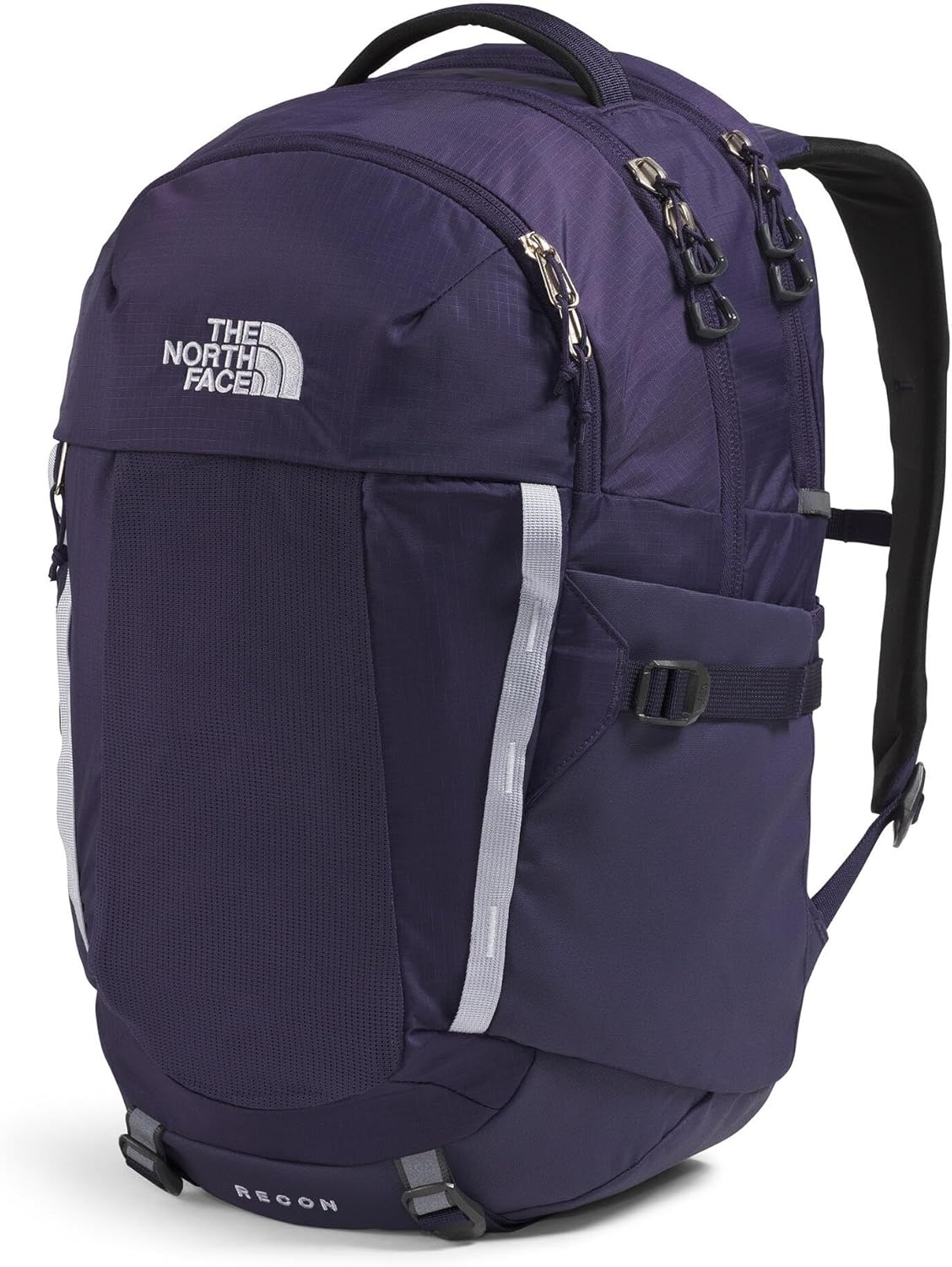 imageThe North Face Womens Recon Everyday Laptop Backpack Commuter Travel Bag 18 Laptop Sleeve WaterRepellent TNF White Metallic MlangeMid GreyNPF One SizeEternal PurpleBlue Flax