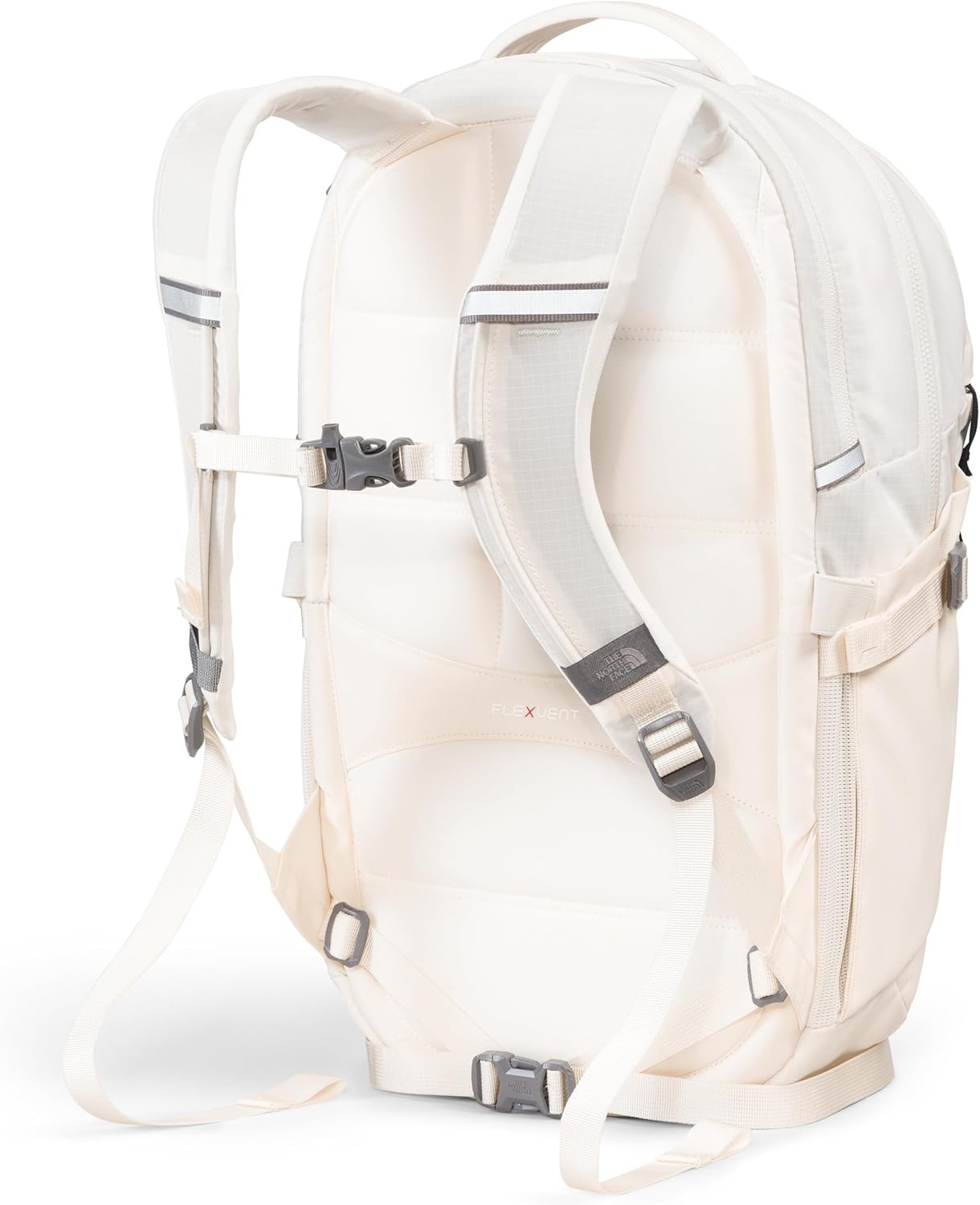imageThe North Face Womens Recon Everyday Laptop Backpack Commuter Travel Bag 18 Laptop Sleeve WaterRepellent TNF White Metallic MlangeMid GreyNPF One SizeGardenia WhiteTnf Blacknpf