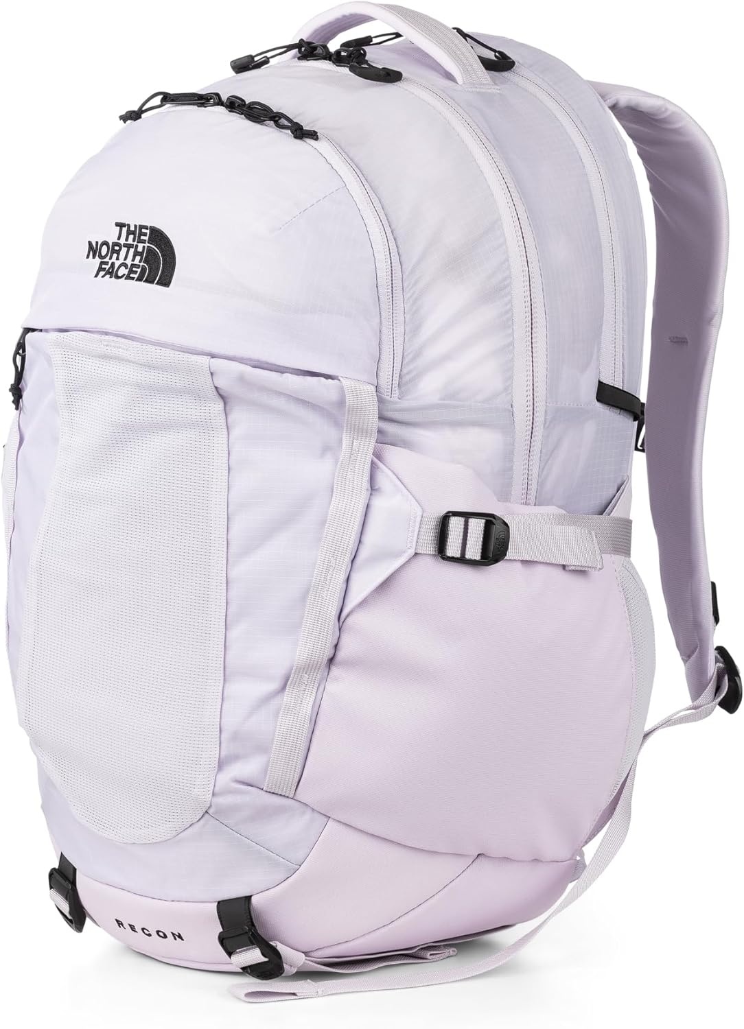 imageThe North Face Womens Recon Everyday Laptop Backpack Commuter Travel Bag 18 Laptop Sleeve WaterRepellent TNF White Metallic MlangeMid GreyNPF One SizeLavender FogTnf Black