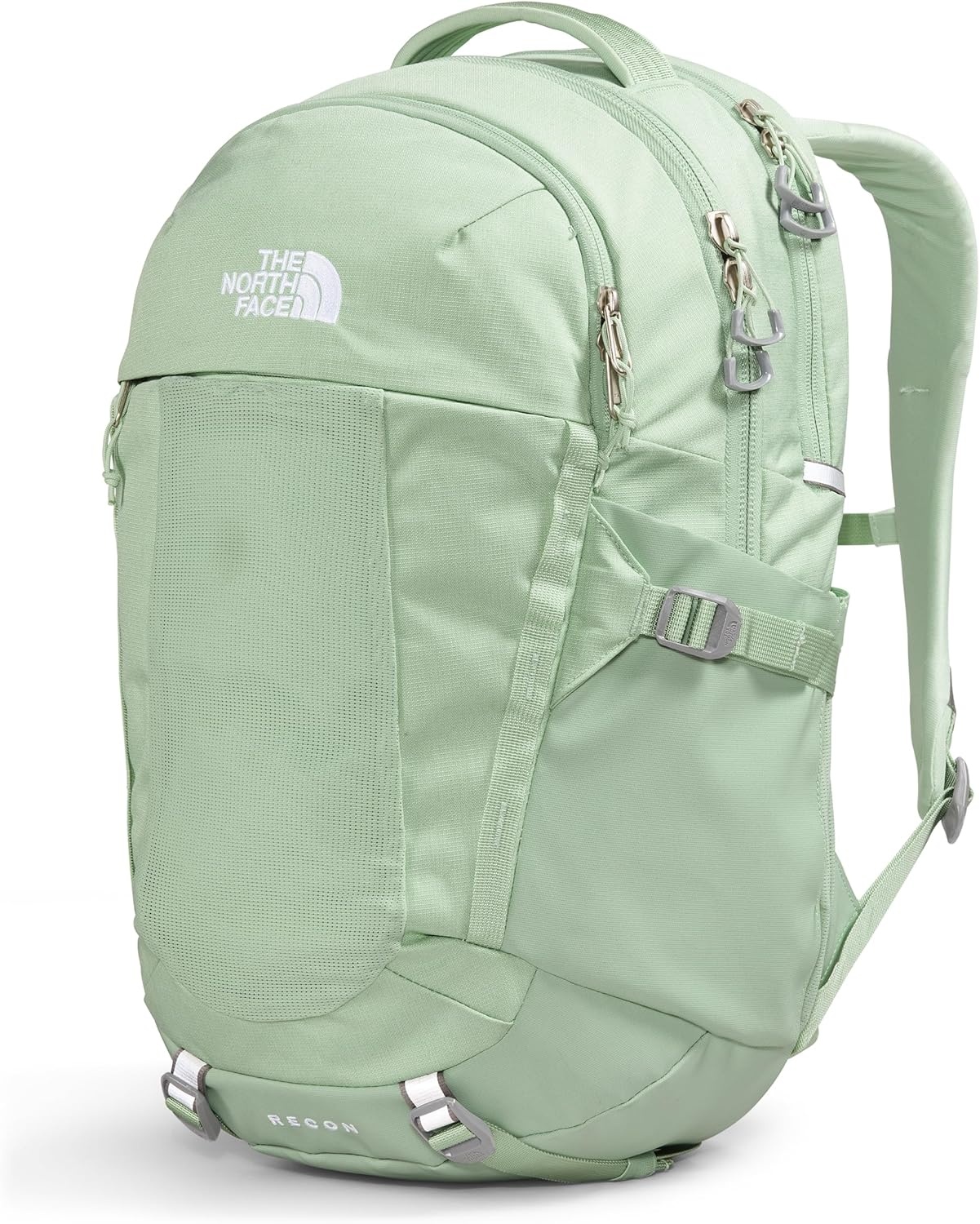 imageThe North Face Womens Recon Everyday Laptop Backpack Commuter Travel Bag 18 Laptop Sleeve WaterRepellent TNF White Metallic MlangeMid GreyNPF One SizeMisty Sage Dark HeatherMeld Greynpf