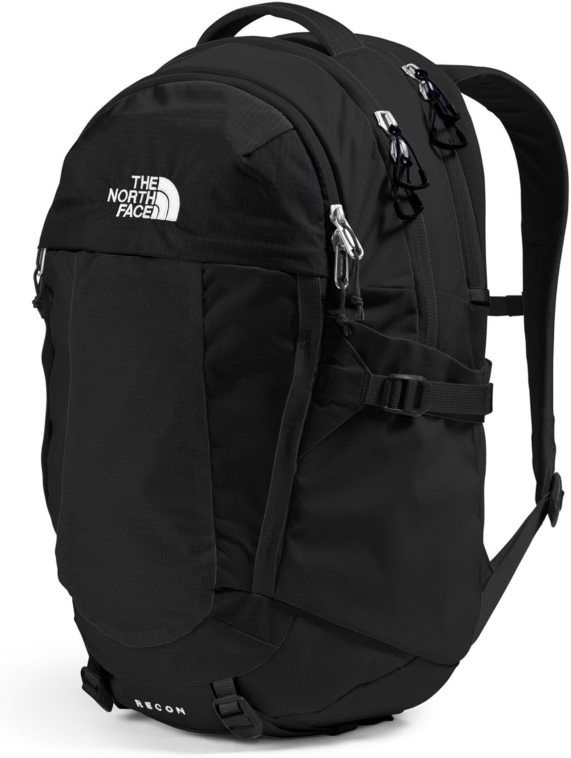 imageThe North Face Womens Recon Everyday Laptop Backpack Commuter Travel Bag 18 Laptop Sleeve WaterRepellent TNF White Metallic MlangeMid GreyNPF One SizeTnf BlackTnf Blacknpf