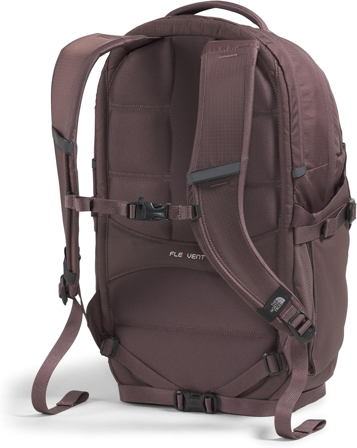imageThe North Face Womens Recon Everyday Laptop Backpack Commuter Travel Bag 18 Laptop Sleeve WaterRepellent TNF White Metallic MlangeMid GreyNPF One SizeTawny Quartz
