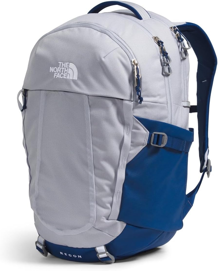 imageThe North Face Womens Recon Everyday Laptop Backpack Commuter Travel Bag 18 Laptop Sleeve WaterRepellent TNF White Metallic MlangeMid GreyNPF One SizeMystic Haze Dark HeatherEstate Blue