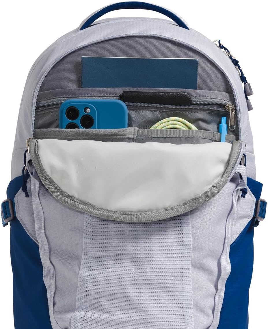 imageThe North Face Womens Recon Everyday Laptop Backpack Commuter Travel Bag 18 Laptop Sleeve WaterRepellent TNF White Metallic MlangeMid GreyNPF One SizeMystic Haze Dark HeatherEstate Blue