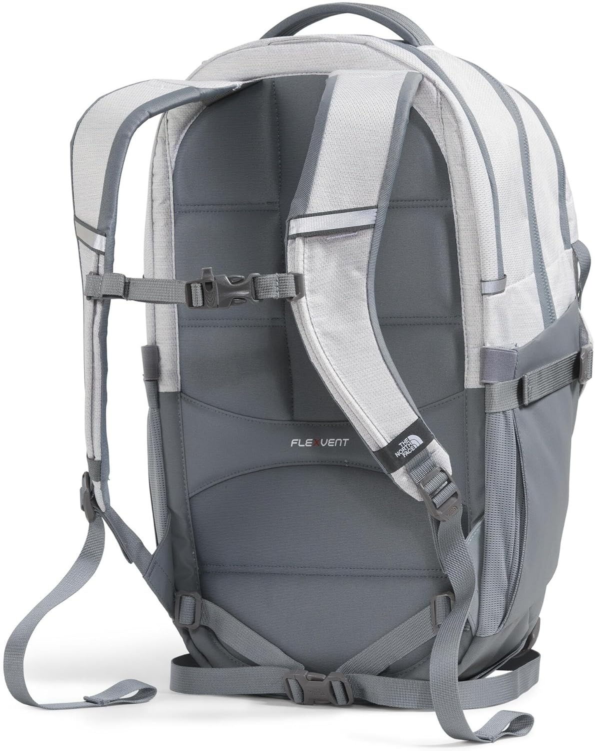 imageThe North Face Womens Recon Everyday Laptop Backpack Commuter Travel Bag 18 Laptop Sleeve WaterRepellent TNF White Metallic MlangeMid GreyNPF One SizeTnf White Metallic MlangeMid Greynpf