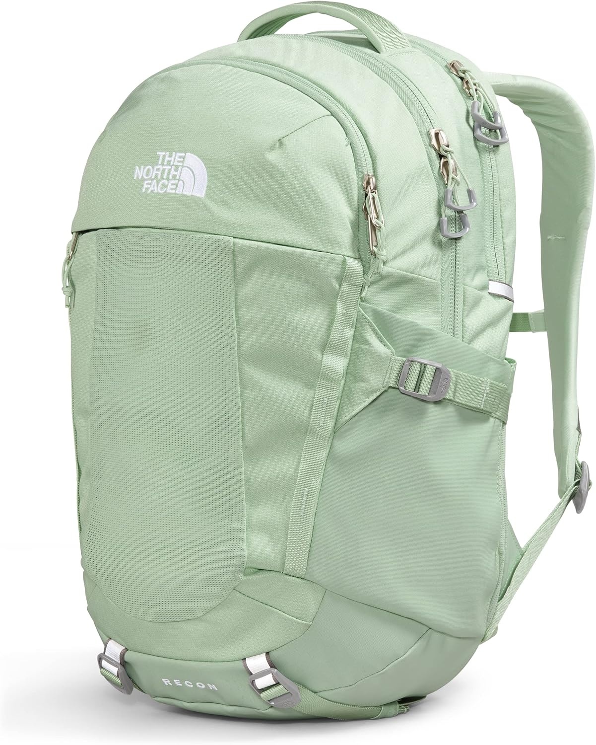 imageThe North Face Womens Recon Everyday Laptop Backpack Commuter Travel Bag 18 Laptop Sleeve WaterRepellent TNF White Metallic MlangeMid GreyNPF One SizeMisty Sage Dark HeatherMeld Grey