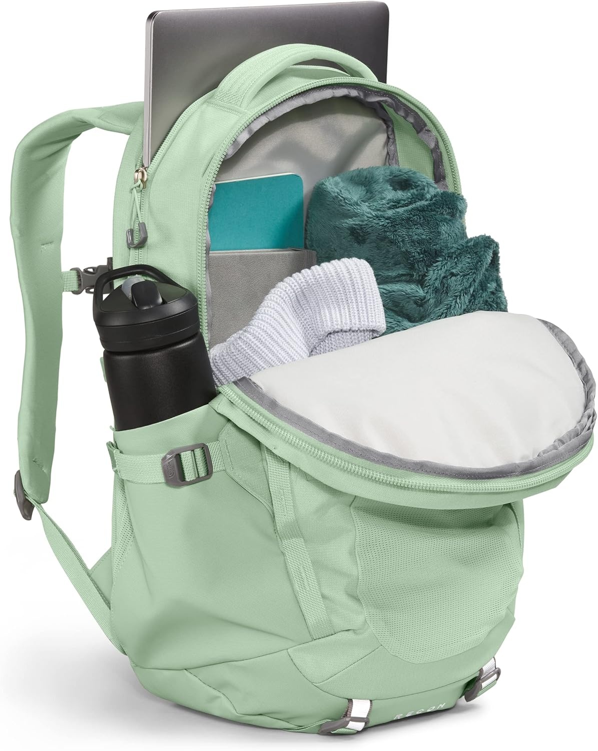 imageThe North Face Womens Recon Everyday Laptop Backpack Commuter Travel Bag 18 Laptop Sleeve WaterRepellent TNF White Metallic MlangeMid GreyNPF One SizeMisty Sage Dark HeatherMeld Grey