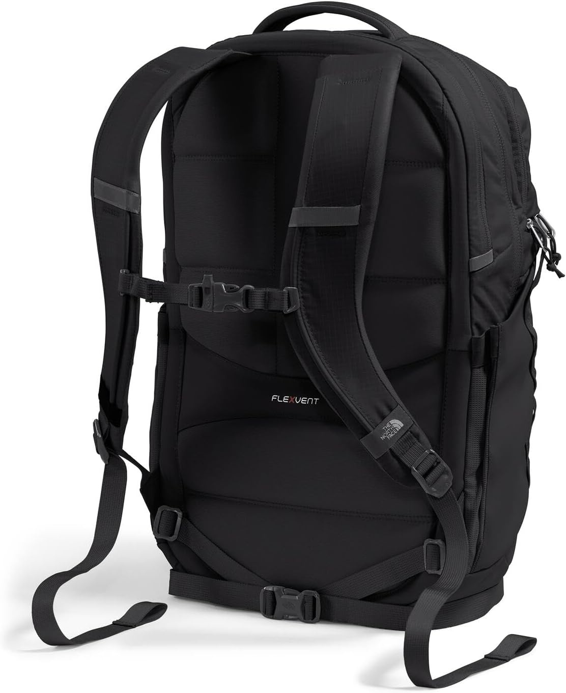 imageThe North Face Womens Surge Commuter Laptop Backpack Everyday Travel Bag Laptop Sleeve WaterRepellent TNF White Metallic MlangeMid GreyNPF One SizeTnf BlackTnf Blacknpf