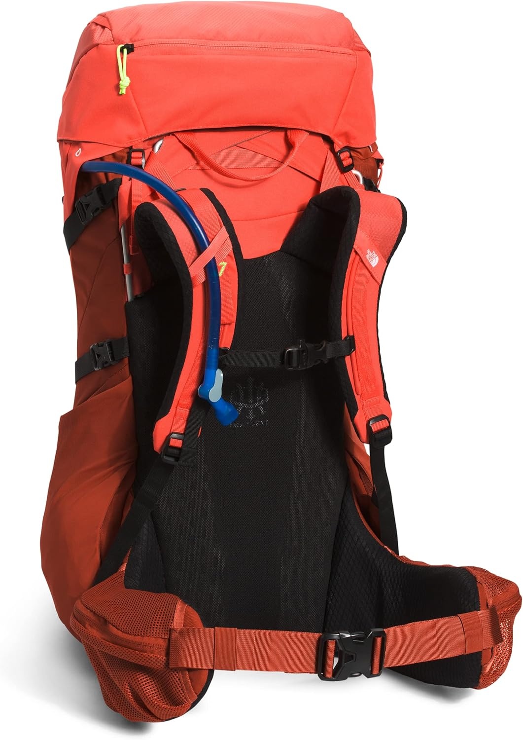 imageThe North Face Womens Terra 55 Backpack Hiking Pack WomenSpecific Fit CinchTop Opening Pole amp Ice Axe Attachments Asphalt GreyTNF BlackNPF XSmallSmallRetro OrangeRusted BronzeLed Yellow
