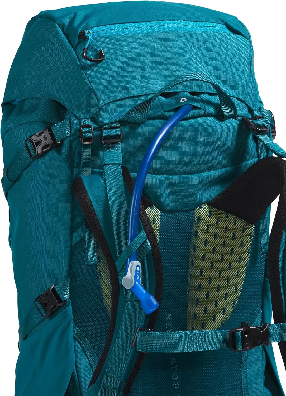 imageThe North Face Womens Terra 55 Backpack Hiking Pack WomenSpecific Fit CinchTop Opening Pole amp Ice Axe Attachments Asphalt GreyTNF BlackNPF XSmallSmallBlue MossSapphire Slate