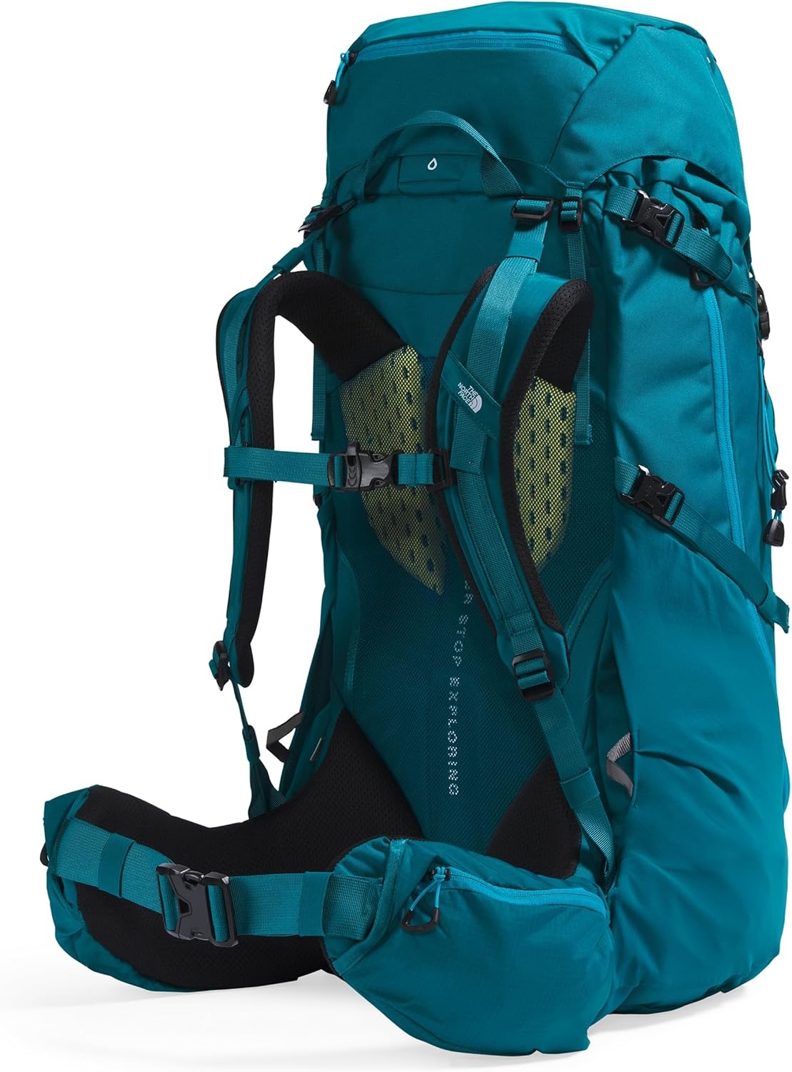 imageThe North Face Womens Terra 55 Backpack Hiking Pack WomenSpecific Fit CinchTop Opening Pole amp Ice Axe Attachments Asphalt GreyTNF BlackNPF XSmallSmallBlue MossSapphire Slate