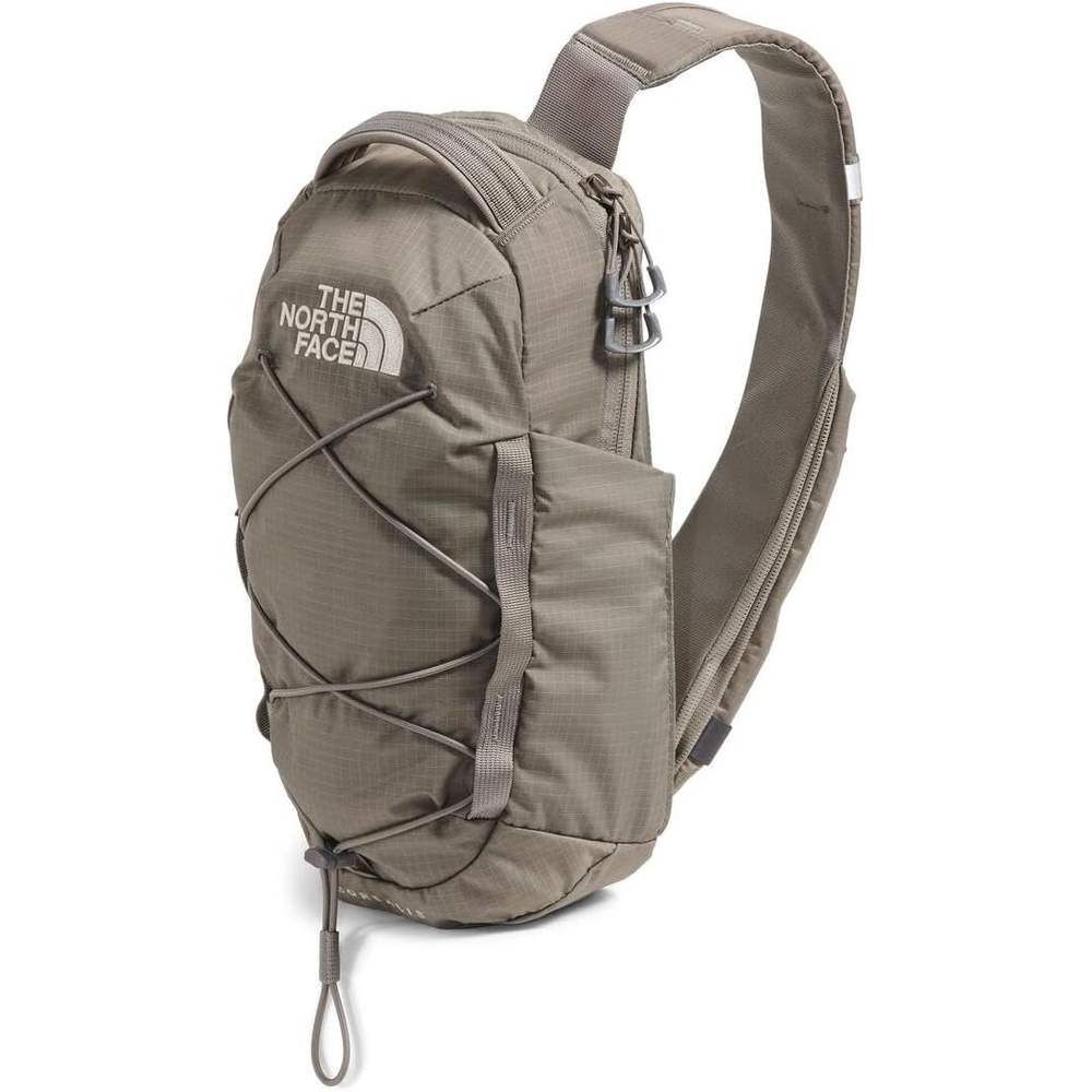 imageTHE NORTH FACE Borealis SIing Bag Crossbody Adjustable Strap Water Repellent Finish Multiple Compartments Tablet SleeveStone SlabCalacatta