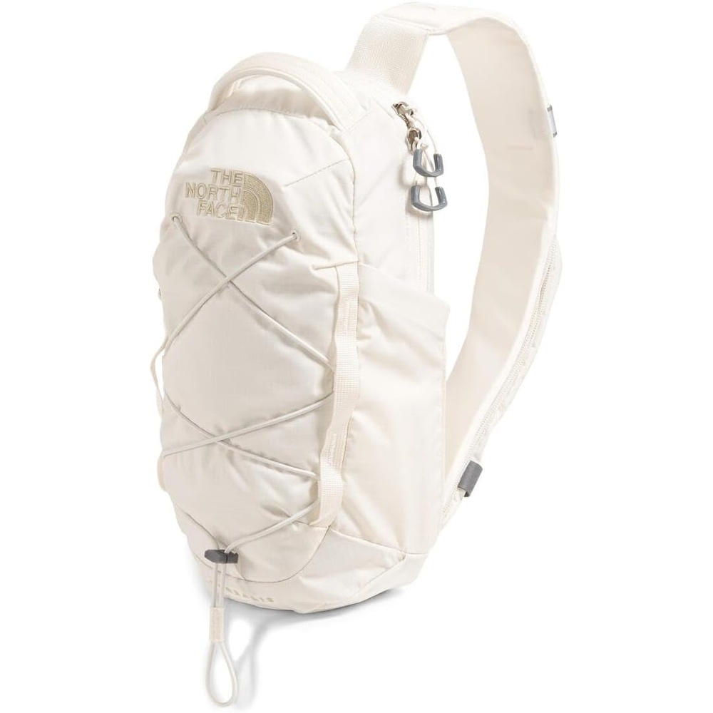 imageTHE NORTH FACE Borealis SIing Bag  Crossbody Adjustable Strap Water Repellent Finish Multiple Compartments Tablet SleeveWhite DuneGravel
