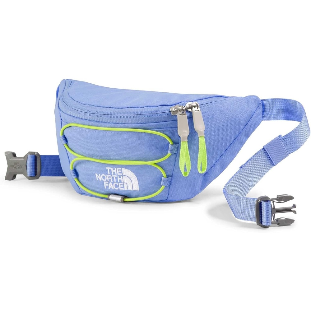 imageTHE NORTH FACE Jester Lumbar Pack  Fanny Pack With Water Repellent Finish 22 Liters Crossbody Adjustable StrapPeriwinkle GlowFizz Lime