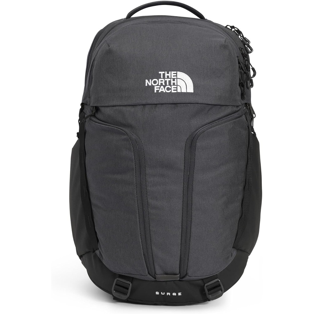 imageTHE NORTH FACE Surge Commuter Laptop Backpack Daypack With Water Repellent Finish 16 Laptop Sleeve Reflective DetailsAsphalt Grey Light HeatherTnf Blacknpf