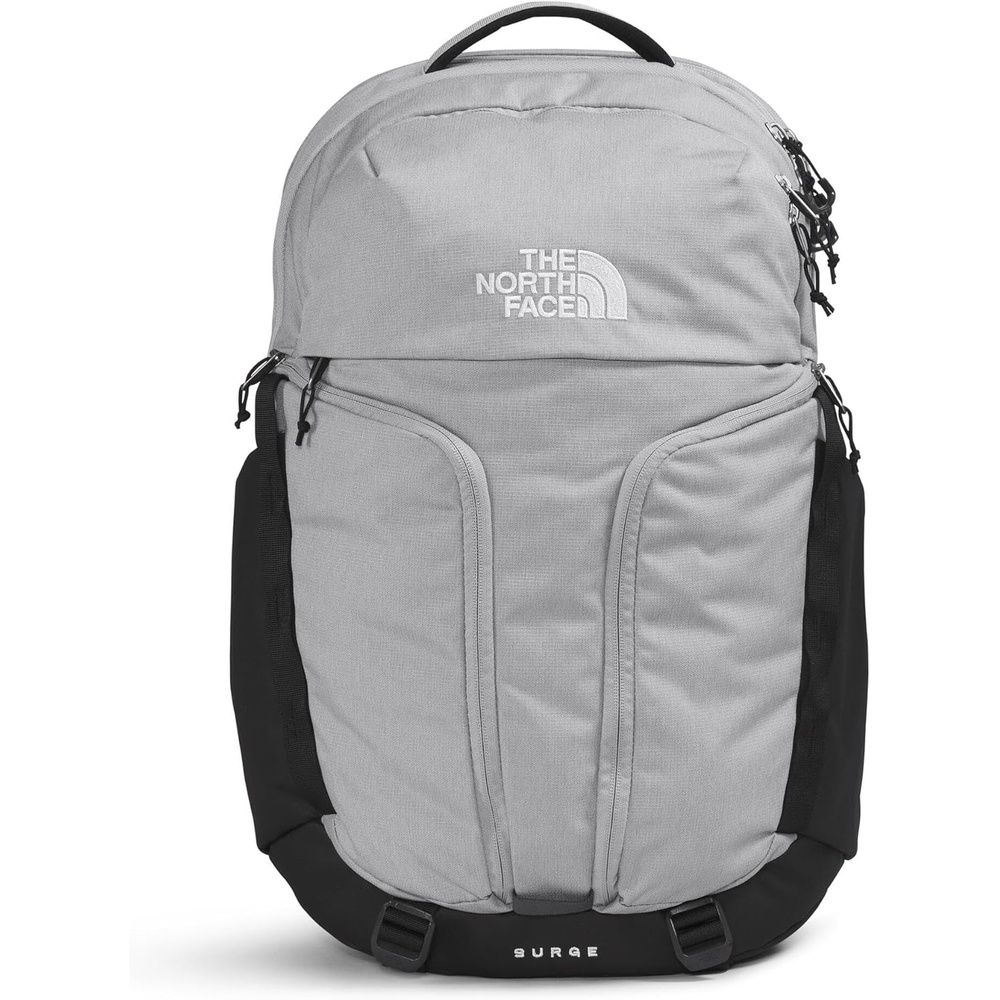 imageTHE NORTH FACE Surge Commuter Laptop Backpack Daypack With Water Repellent Finish 16 Laptop Sleeve Reflective DetailsMeld Grey Dark HeatherTnf Blacknpf