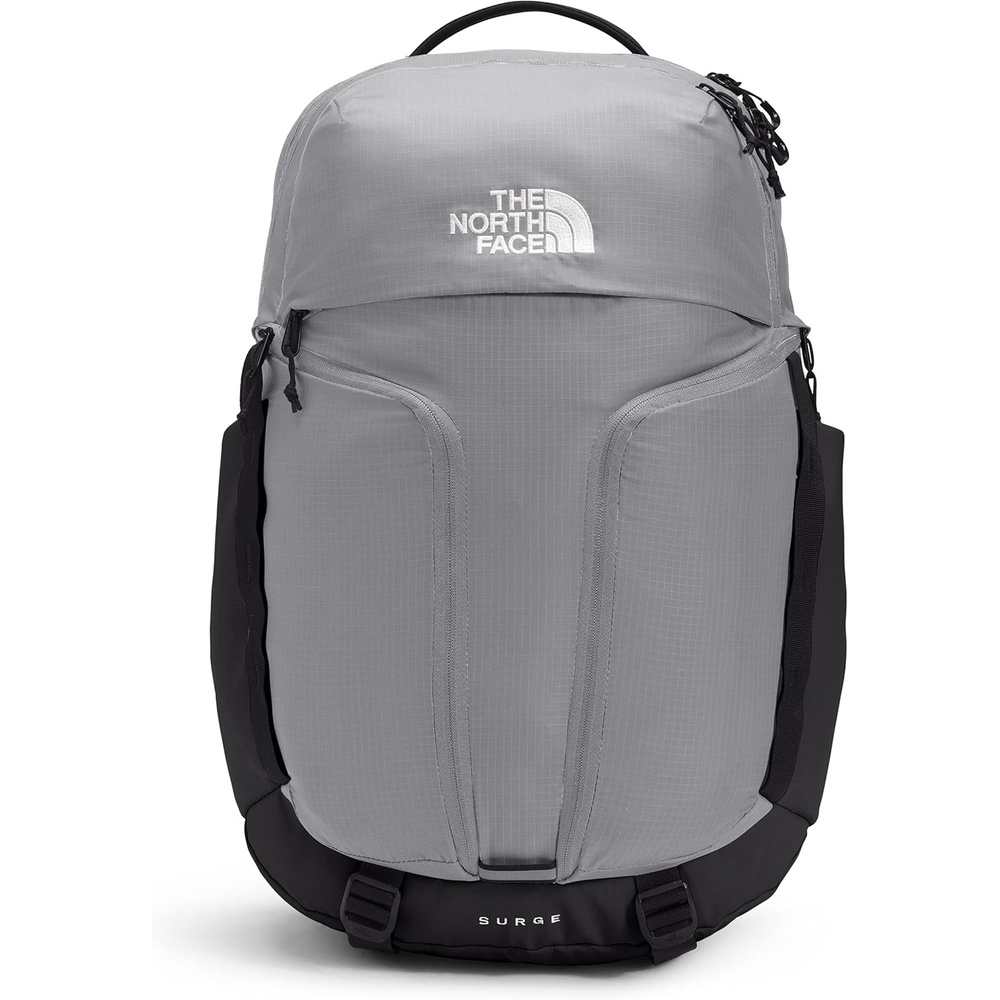 imageTHE NORTH FACE Surge Commuter Laptop Backpack Daypack With Water Repellent Finish 16 Laptop Sleeve Reflective DetailsMeld GreyTnf Black