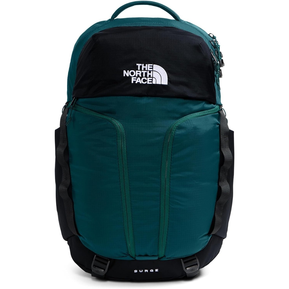 imageTHE NORTH FACE Surge Commuter Laptop Backpack  Daypack With Water Repellent Finish 16 Laptop Sleeve Reflective DetailsPacific TealTnf Black