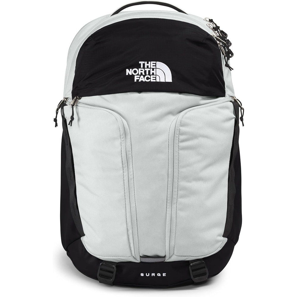 imageTHE NORTH FACE Surge Commuter Laptop Backpack Daypack With Water Repellent Finish 16 Laptop Sleeve Reflective DetailsTin Grey Dark HeatherTnf Blacknpf
