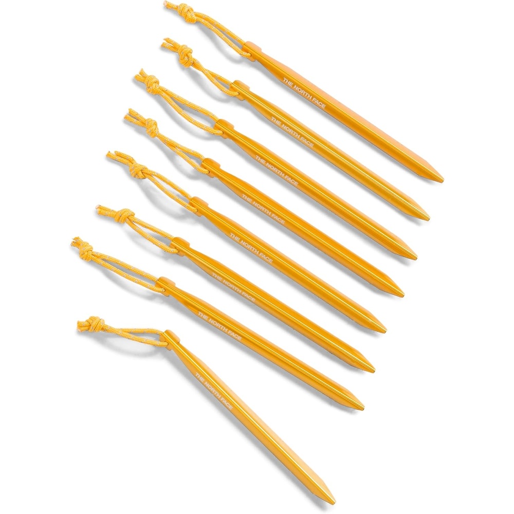 imageTHE NORTH FACE VStake M Tent Stakes 8Pack Aluminum Ground Anchors for Camping Lightweight Heavy Duty Strength Summit Gold One SizeSummit Gold