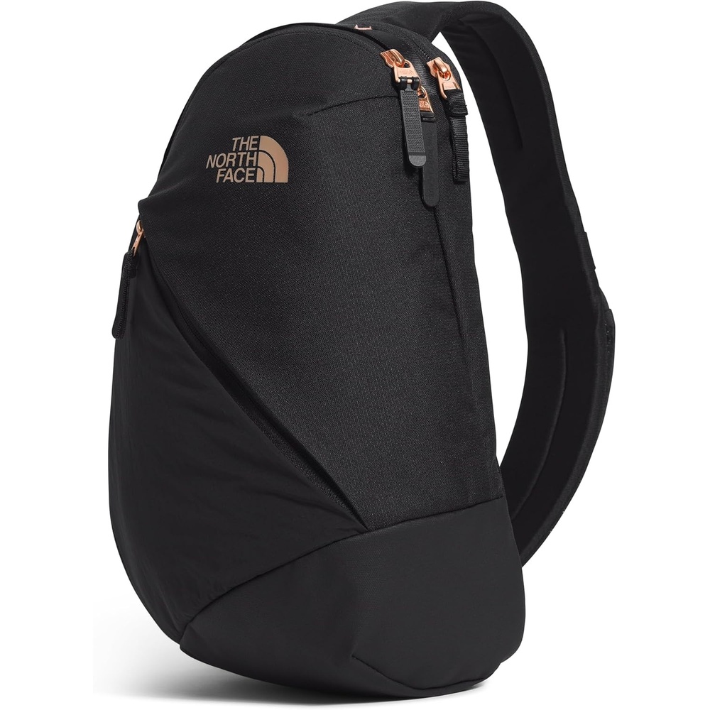 imageTHE NORTH FACE Womens Isabella SIing Slim Carry Crossbody Bag With Large Main Compartment Water RepellentTnf Black Light HeatherBurnt Coral Metallicnpf
