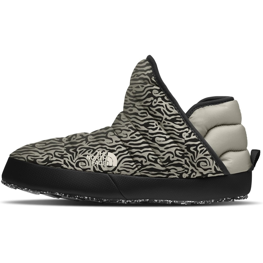 imageTHE NORTH FACE Womens Thermoball Traction Winter Bootie Insulated amp Water Repellent Rubber OutsoleClay Grey Tnf Tiger Stripe PrintTnf Black