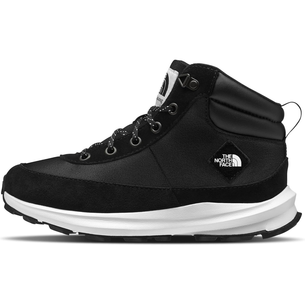 imageThe North FACE UnisexChild BacktoBerkeley Iv Hiking Boot  NonMarking Rubber Outsole Padded Ankle GuardTnf BlackTnf White
