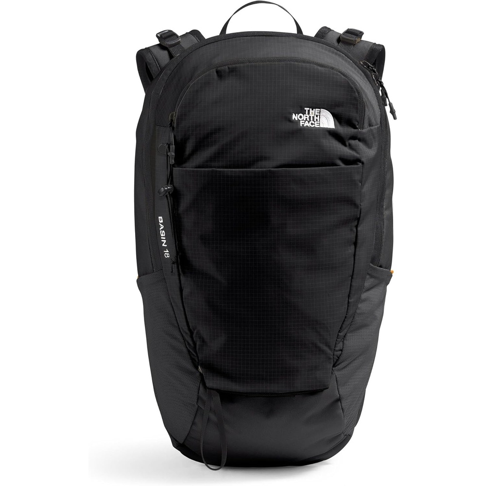 imageThe North Face Basin 18 Liter Technical Daypack with Rain Cover Unisex Backpack Sternum Strap Hiking Pole Attachment Duck GreenShady Blue One SizeTnf BlackTnf Blacknpf