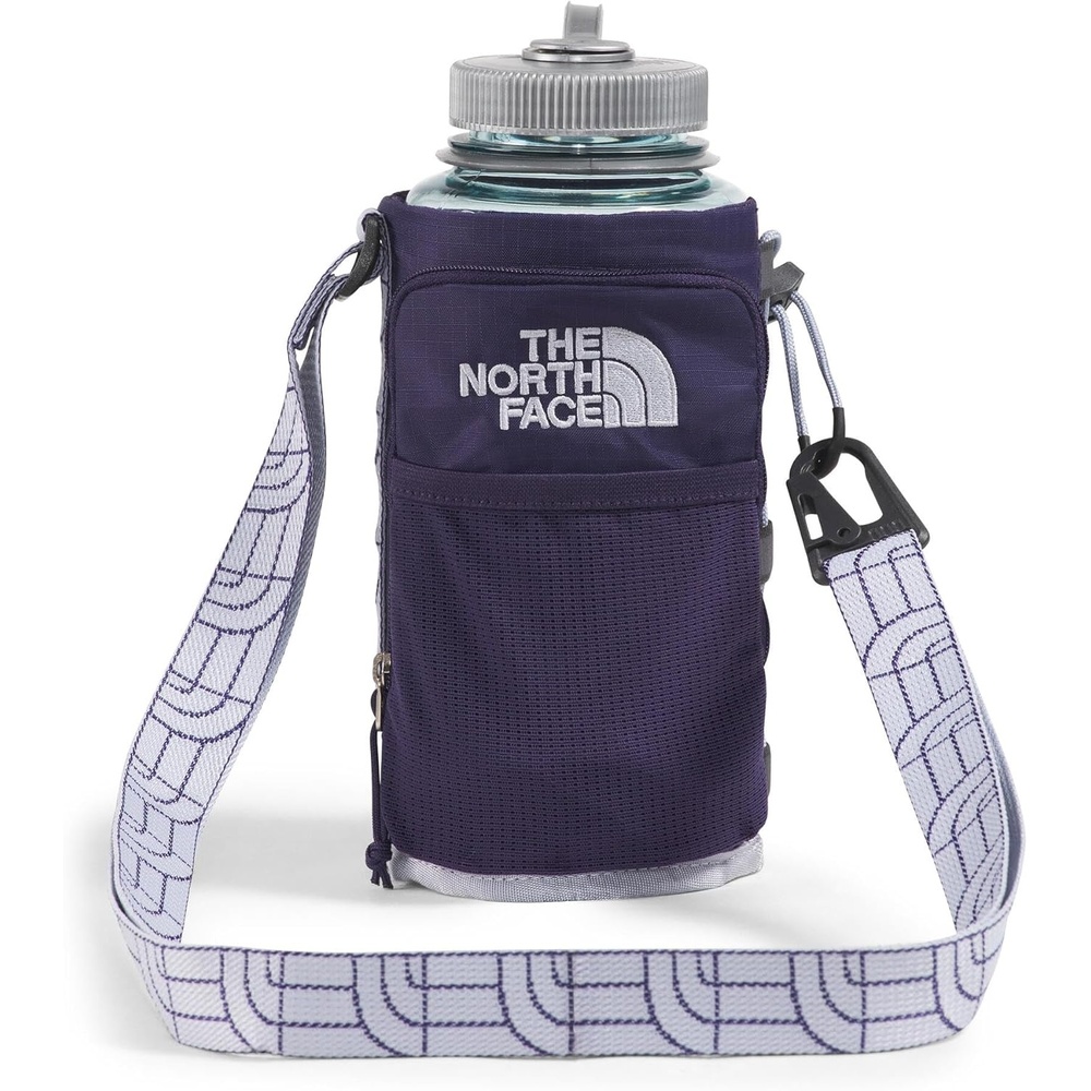 imageThe North Face Borealis Water Bottle Holder Adjustable Strap WaterRepellent Finish External Pocket with Key Hook Opal Frost One SizeEternal PurpleBlue Flax