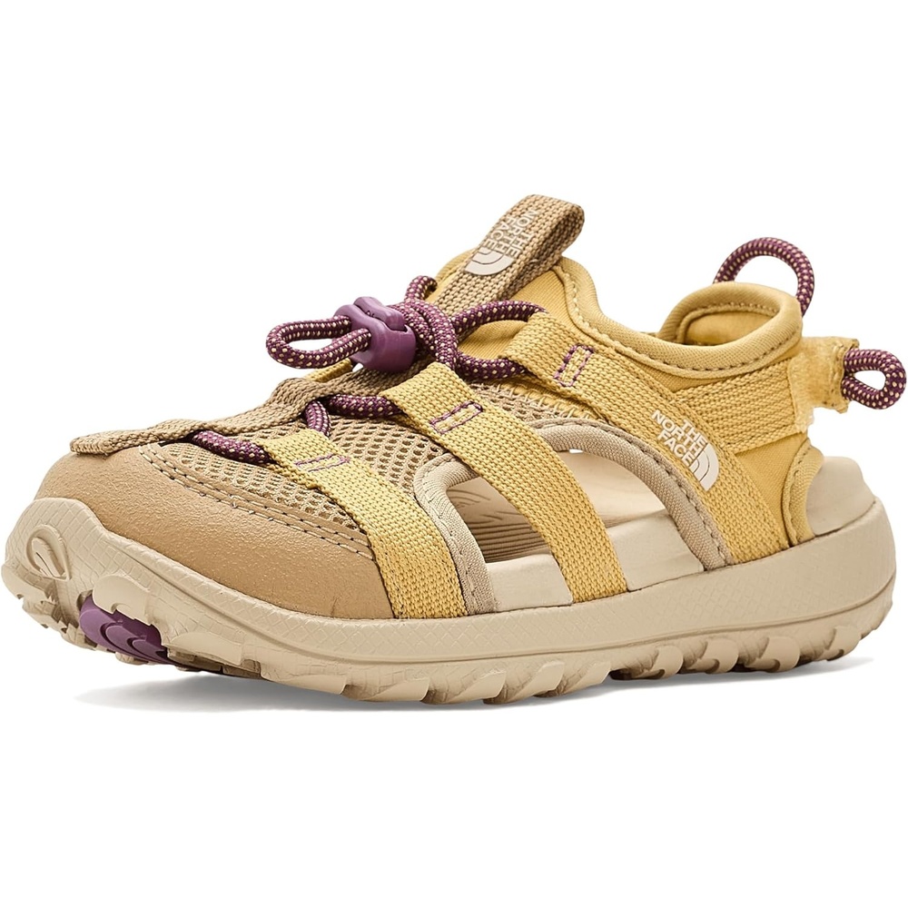 imageThe North Face Kids Explore Camp Shandal  Kids Hiking Sandal for Boys amp GirlsKhaki StoneHoneyed Sand