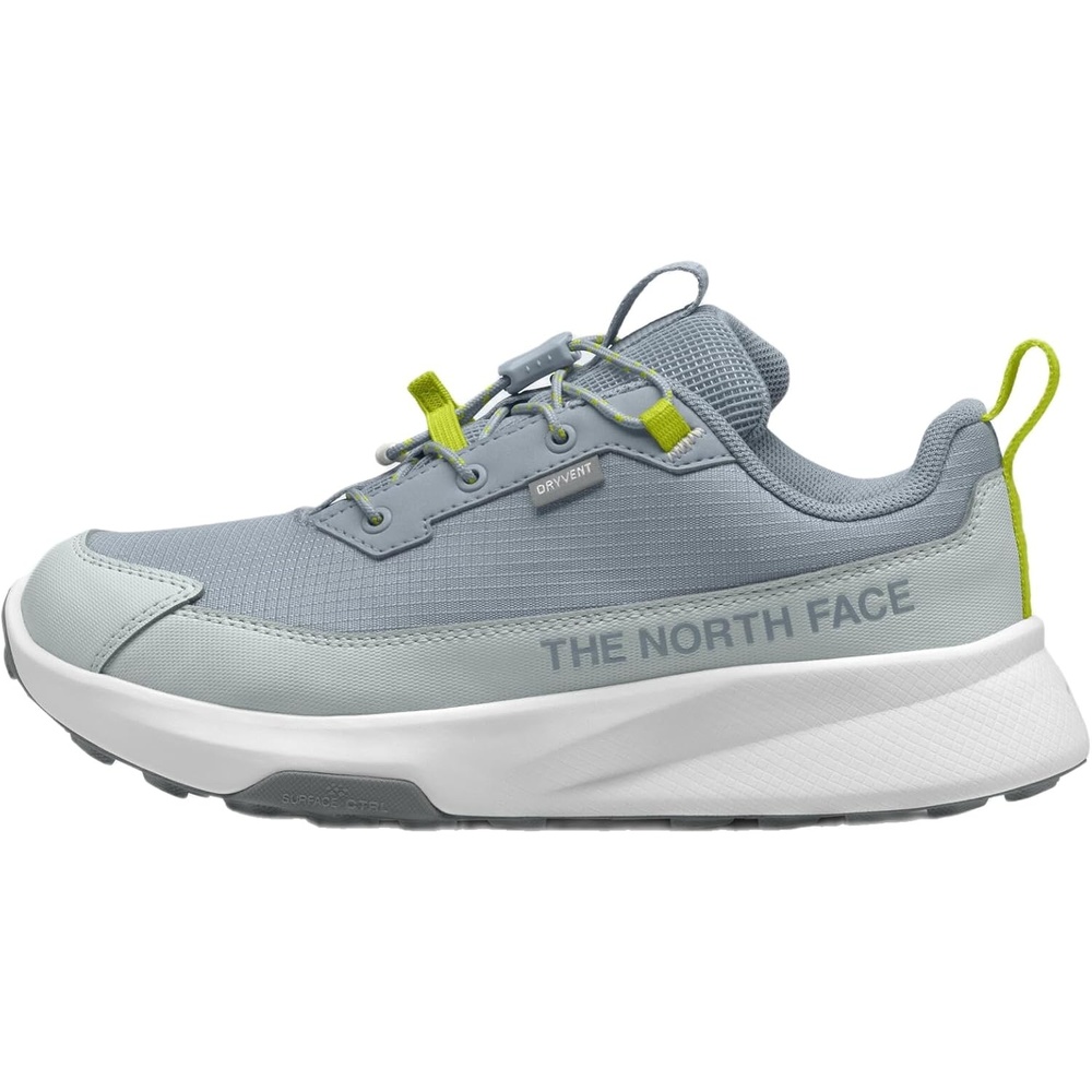 imageThe North Face Kids Fastpack II Hiker Waterproof Hiking Shoe  Cushioned Rubber Sole Abrasion ResistantFrost GreyFizz Lime