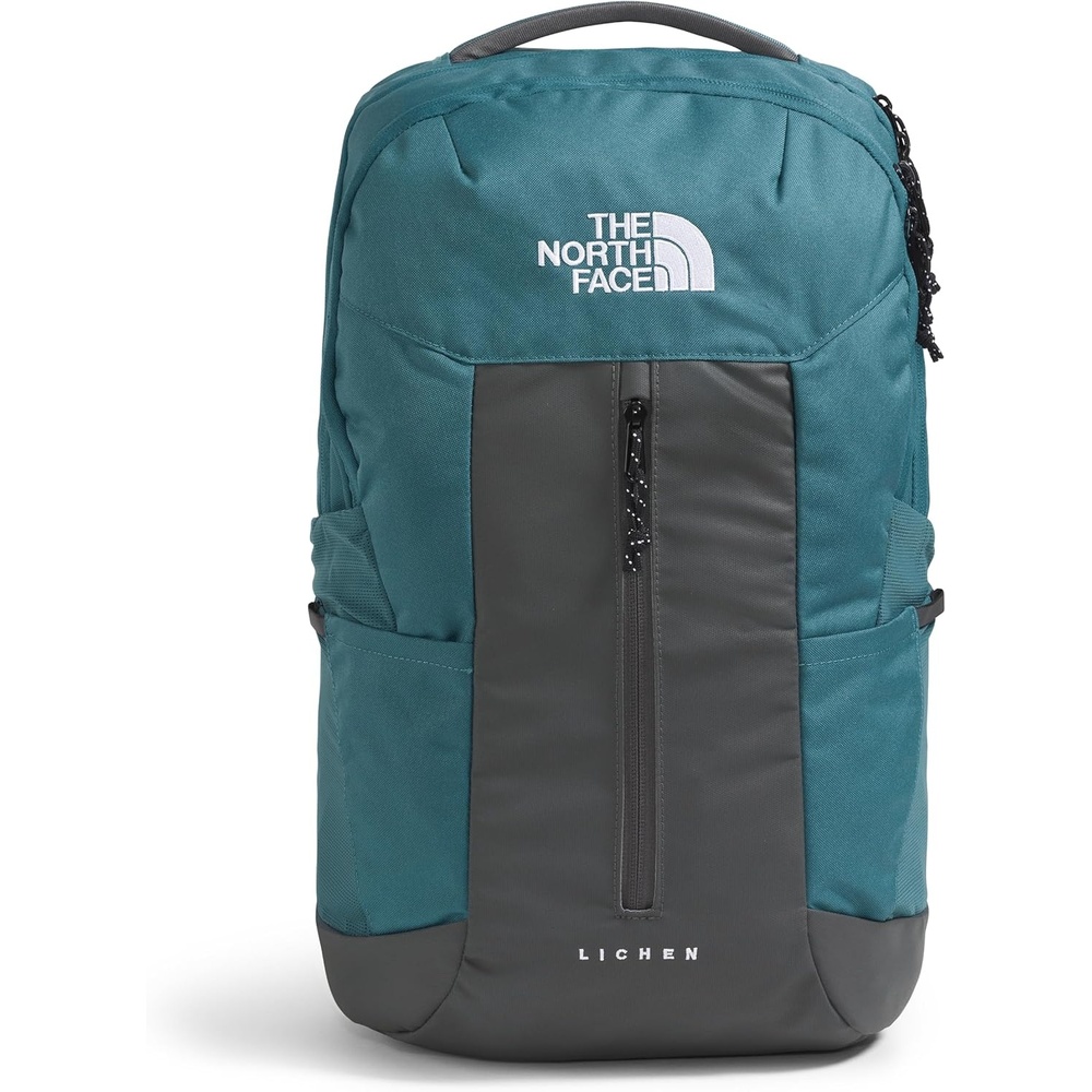 imageThe North Face Lichen Daypack Everyday Commuter Backpack Laptop Sleeve Water Bottle Pockets Center Front Pouch Smoked Pearl Dark HeatherTNF Black One SizeSpaceAnthracite Grey