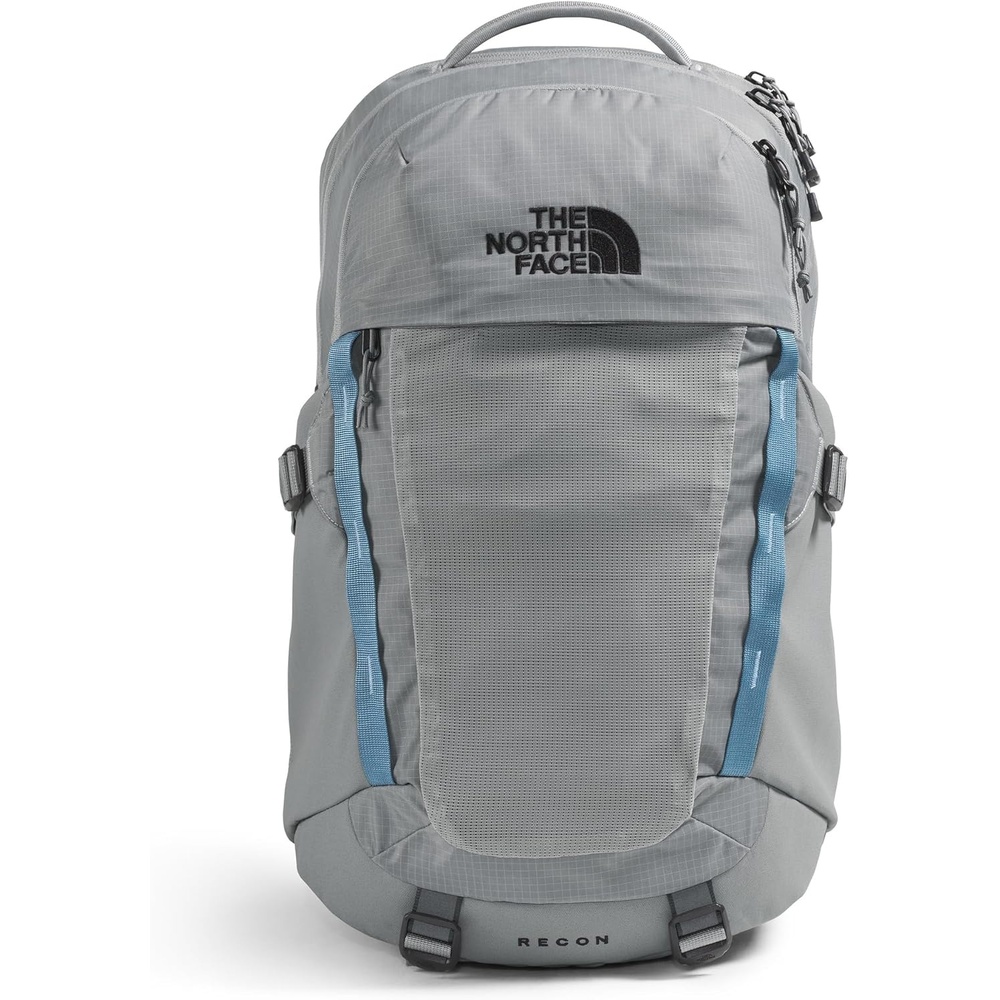 imageThe North Face Recon Everyday Laptop Backpack  Daypack Water Repellent Laptop Sleeve 2 Water Bottle Pockets Asphalt Grey Light HeatherTNF BlackNPF One SizeConcrete