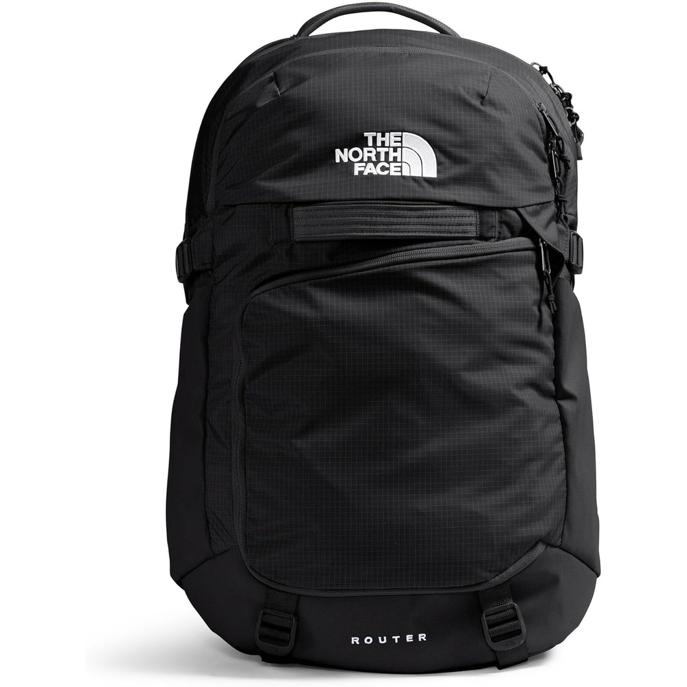 imageThe North Face Router Everyday Laptop Backpack Daypack Water Repellent Laptop Sleeve Reflective Details Asphalt Grey Light HeatherTNF BlackNPF One SizeTnf BlackTnf Blacknpf